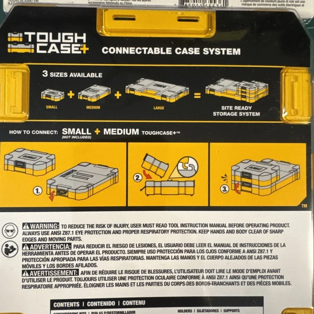 DeWalt 35pc Screwdriver & Drill Bit Set w/ToughCase Tough‎ Grip Factory Sealed